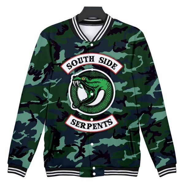 women's jackets riverdale camouflage winter jacket southside serpents women fashion mens female casual baseball clothes, Black;brown
women's jackets riverdale camouflage winter jacket southside serpents women fashion mens female casual baseball clothes, Black;brown