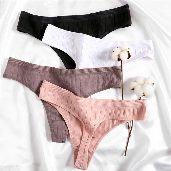women thong cotton lingerie soft g-string female panties comfortable low-rise stripe underwear girls intimate -xl, Black;pink
women thong cotton lingerie soft g-string female panties comfortable low-rise stripe underwear girls intimate -xl, Black;pink