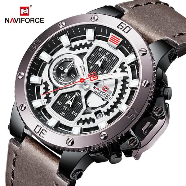 wristwatches naviforce luxury business mens watches military sport chronograph quartz wristwatch 3atm waterproof clock male relogio masculin, Slivery;brown
wristwatches naviforce luxury business mens watches military sport chronograph quartz wristwatch 3atm waterproof clock male relogio masculin, Slivery;brown