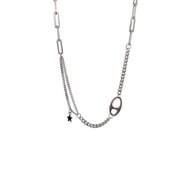 pendant necklaces potcet women's stainless steel pig nose star titanium necklace geometric fashion hip hop party jewelry, Silver
pendant necklaces potcet women's stainless steel pig nose star titanium necklace geometric fashion hip hop party jewelry, Silver