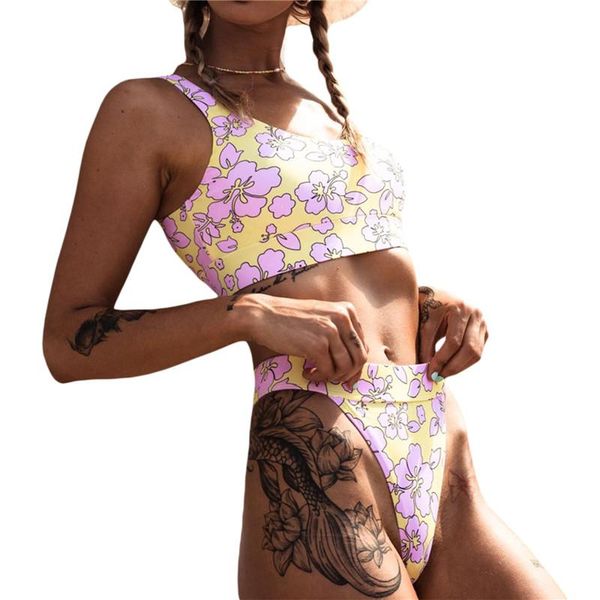 women's swimwear women solid color/floral printed biniki suit split printing tank style summer backless bikini set, White;black
women's swimwear women solid color/floral printed biniki suit split printing tank style summer backless bikini set, White;black