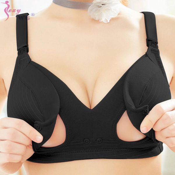 maternity intimates sexywg seamless push up brassiere plus size cde cup bralette wireless nursing bra lingerie double closure breastfee, White
maternity intimates sexywg seamless push up brassiere plus size cde cup bralette wireless nursing bra lingerie double closure breastfee, White
