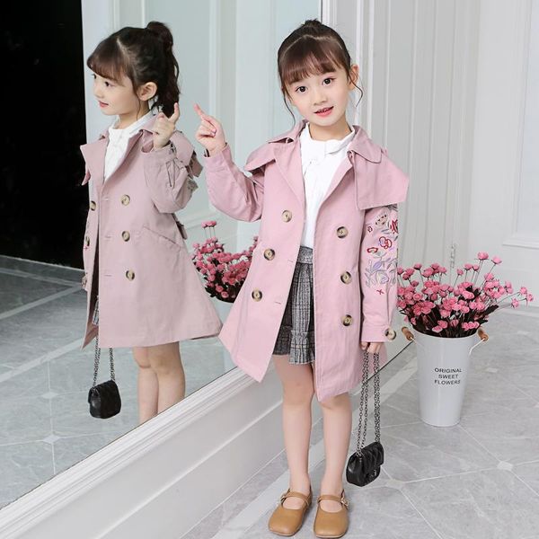 jackets spring autumn long sleeves embroidery cotton korean girl trench coats 2021 kids clothes teen casual outwear for 3-13t, Blue;gray
jackets spring autumn long sleeves embroidery cotton korean girl trench coats 2021 kids clothes teen casual outwear for 3-13t, Blue;gray