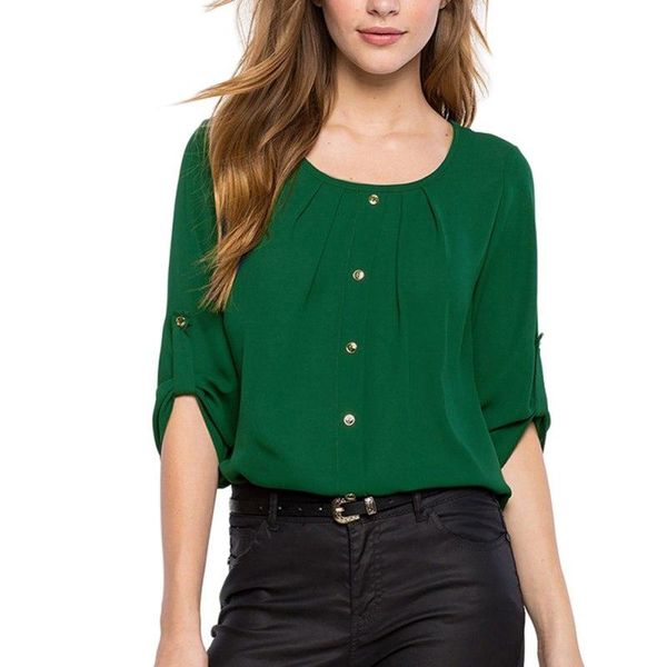 green yellow women shirt chiffon blusas femininas elegant ladies formal office blouse plus size o neck women's blouses & shirts, White
green yellow women shirt chiffon blusas femininas elegant ladies formal office blouse plus size o neck women's blouses & shirts, White