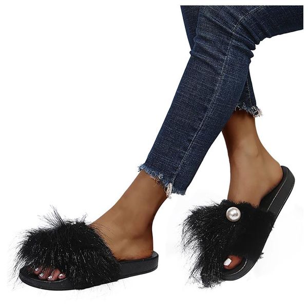 round toe slippers women 2021 furry slides flat sandals summer shoes woman outdoor slip on flip flops, Black
round toe slippers women 2021 furry slides flat sandals summer shoes woman outdoor slip on flip flops, Black