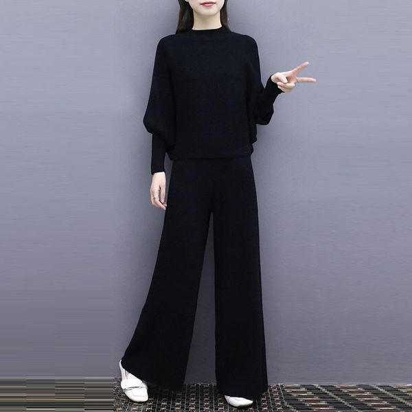 women's two piece pants set women batwing sleeve sweater and wide leg pant suit 2021 autumn winter fashion knitted loose suits 2 pcs, White
women's two piece pants set women batwing sleeve sweater and wide leg pant suit 2021 autumn winter fashion knitted loose suits 2 pcs, White