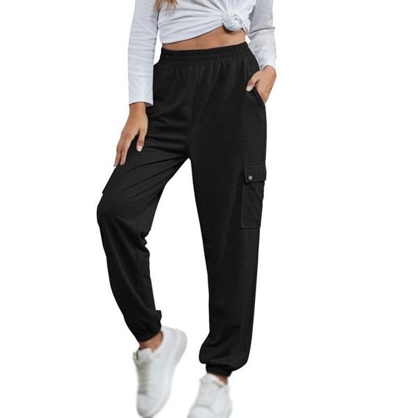 women's pants & capris women solid color mid-waist casual full ladies cotton fashion sports pocket beam trousers summer, Black;white
women's pants & capris women solid color mid-waist casual full ladies cotton fashion sports pocket beam trousers summer, Black;white