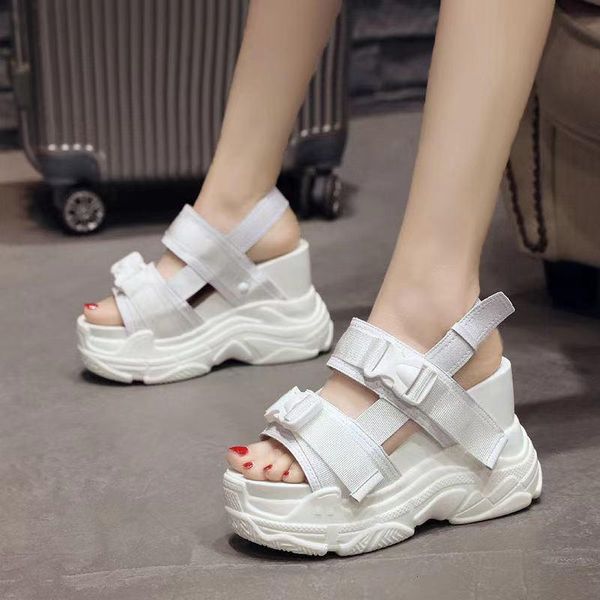 sandals 2021 summer women's shoes wedge with open toe platform high heeled female thick bottom slides, Black
sandals 2021 summer women's shoes wedge with open toe platform high heeled female thick bottom slides, Black