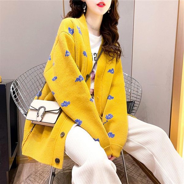 women's knits & tees 2021 spring korean version loose thick sweater cardigan female ins super fire small fresh student all-match jacket, White
women's knits & tees 2021 spring korean version loose thick sweater cardigan female ins super fire small fresh student all-match jacket, White