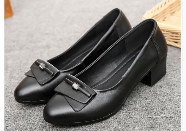 dress shoes 2021 women's in spring and autumn with style fashion middle heel coarse round head bowknot, Black
dress shoes 2021 women's in spring and autumn with style fashion middle heel coarse round head bowknot, Black