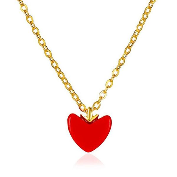simple red love heart pendant necklaces for women ladies minimalist geometric gold clavicle chains necklace fashion jewelry, Silver
simple red love heart pendant necklaces for women ladies minimalist geometric gold clavicle chains necklace fashion jewelry, Silver