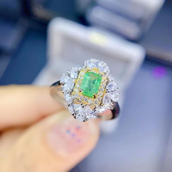 cluster rings meibapj natural emerald gemstone flower ring for women real 925 sterling silver charm fine wedding jewelry, Golden;silver
cluster rings meibapj natural emerald gemstone flower ring for women real 925 sterling silver charm fine wedding jewelry, Golden;silver
