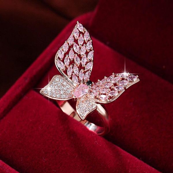 cluster rings funmode beauty rose gold color pink cubic zircon butterfly finger bijoux decorations for girls anillo wholesale fr210, Golden;silver
cluster rings funmode beauty rose gold color pink cubic zircon butterfly finger bijoux decorations for girls anillo wholesale fr210, Golden;silver