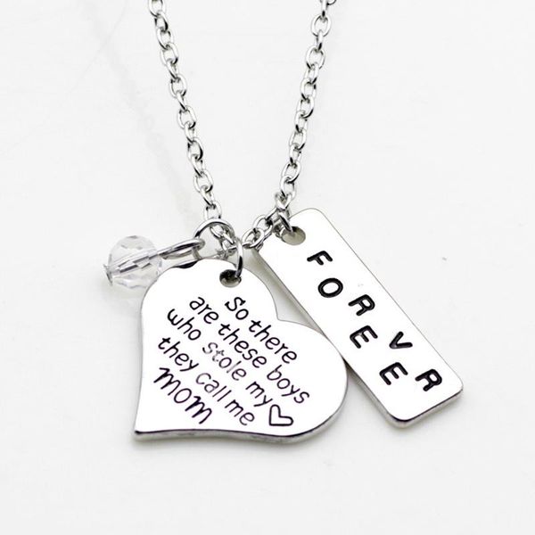 chokers lettering so there are these boys who stole my heart they call me mom inspirational pendant necklace crystal jewelry, Golden;silver
chokers lettering so there are these boys who stole my heart they call me mom inspirational pendant necklace crystal jewelry, Golden;silver