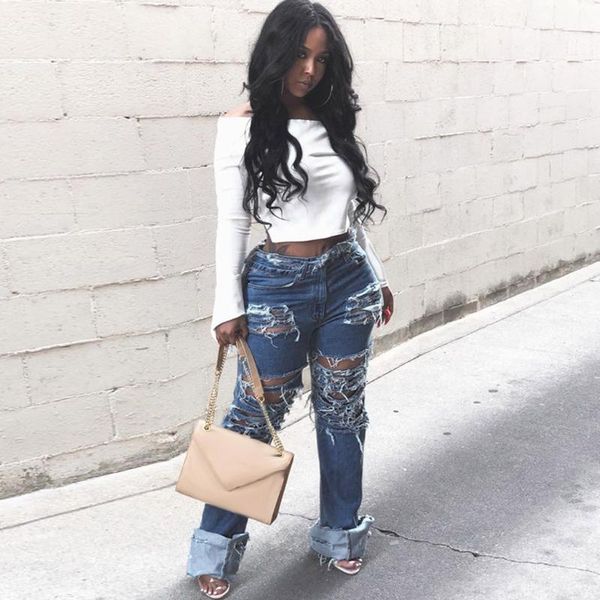 women's jeans womens clothing hole pocket tassel splice high waist casual denim straight pants spodnie damskie z wysokim stanem#g2, Blue
women's jeans womens clothing hole pocket tassel splice high waist casual denim straight pants spodnie damskie z wysokim stanem#g2, Blue