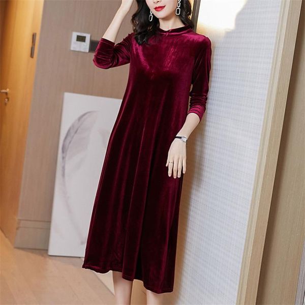 casual dresses autumn winter velvet dress women 2021 slim a-line plus size elegant office party vestidos -7xl 8xl 10 colors, Black;gray
casual dresses autumn winter velvet dress women 2021 slim a-line plus size elegant office party vestidos -7xl 8xl 10 colors, Black;gray
