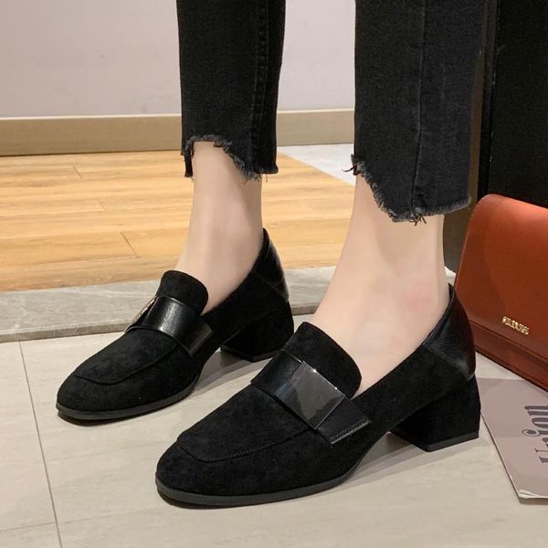 dress shoes 2021 mature spring/autumn female pumps women's square med heels working woman anti-slip comfort daily, Black
dress shoes 2021 mature spring/autumn female pumps women's square med heels working woman anti-slip comfort daily, Black