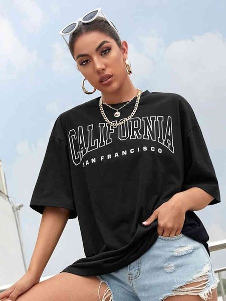 california san francisco letter print women tumblr cute tee graphic summer y2k streetwear oversized t shirt 210518, White
california san francisco letter print women tumblr cute tee graphic summer y2k streetwear oversized t shirt 210518, White