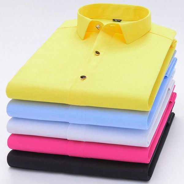 men's dress shirts high-end fabric long-sleeved shirt non-iron anti-wrinkle solid color mens stretch fashion business casua, White;black
men's dress shirts high-end fabric long-sleeved shirt non-iron anti-wrinkle solid color mens stretch fashion business casua, White;black