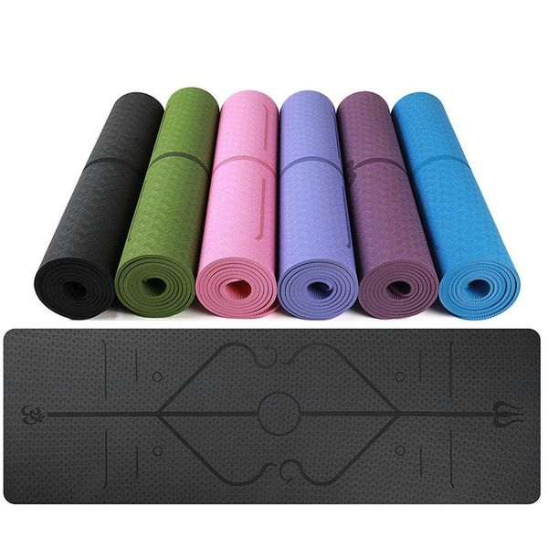 yoga mats tpe 1830*610*6mm pad with position line non slip carpet mat for woman/man beginner environmental fitness gymnastics
yoga mats tpe 1830*610*6mm pad with position line non slip carpet mat for woman/man beginner environmental fitness gymnastics