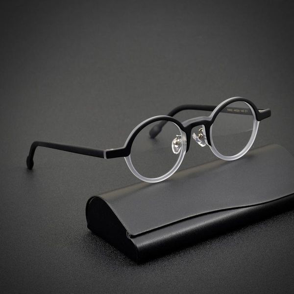 fashion sunglasses frames handmade vintage round acetate optical eyeglasses frame men women rim prescription glasses retro myopia eye, Black
fashion sunglasses frames handmade vintage round acetate optical eyeglasses frame men women rim prescription glasses retro myopia eye, Black