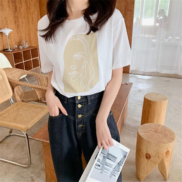 women's t-shirt alien kitty 2021 summer women tees female casual loose printing fashion o-neck all-match short sleeve office lady, White
women's t-shirt alien kitty 2021 summer women tees female casual loose printing fashion o-neck all-match short sleeve office lady, White