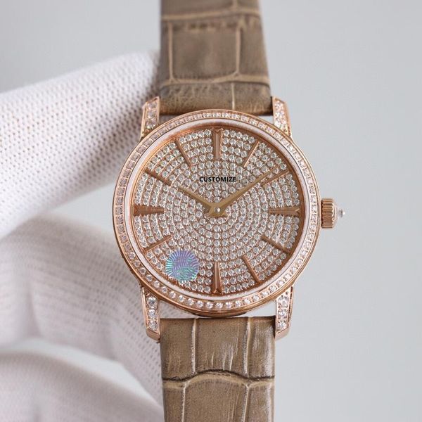 wristwatches full diamond automatic mechanical watch women stainlesss steel geometric watches ladies grey leather clock 33mm, Slivery;brown
wristwatches full diamond automatic mechanical watch women stainlesss steel geometric watches ladies grey leather clock 33mm, Slivery;brown