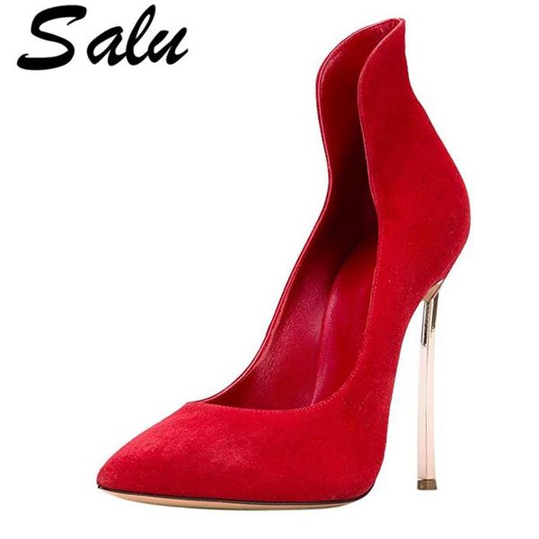 dress shoes salu woman women pumps 12 cm thin high heel pointed toe heels luxury, Black
dress shoes salu woman women pumps 12 cm thin high heel pointed toe heels luxury, Black