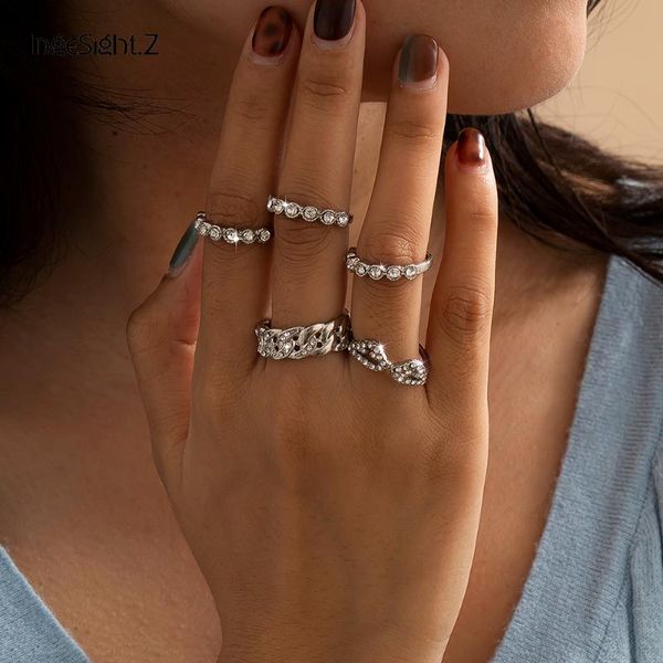 ingesight.z luxury big shiny rhinestone crystal knuckle finger rings set punk silver color geometric for women men jewelry cluster, Golden;silver
ingesight.z luxury big shiny rhinestone crystal knuckle finger rings set punk silver color geometric for women men jewelry cluster, Golden;silver