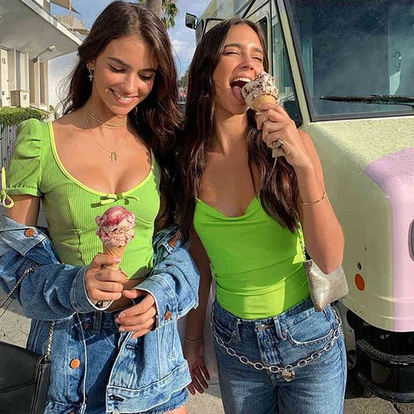 neon green soft ribbed knitted cute bodycon crop women summer blouse shirt casual puff sleeve bow tees mujer 210415, White
neon green soft ribbed knitted cute bodycon crop women summer blouse shirt casual puff sleeve bow tees mujer 210415, White
