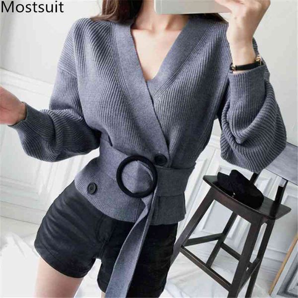 autumn winter knitted v-neck cardigans sweaters women long sleeve double breasted belted female femme 210514, White;black
autumn winter knitted v-neck cardigans sweaters women long sleeve double breasted belted female femme 210514, White;black