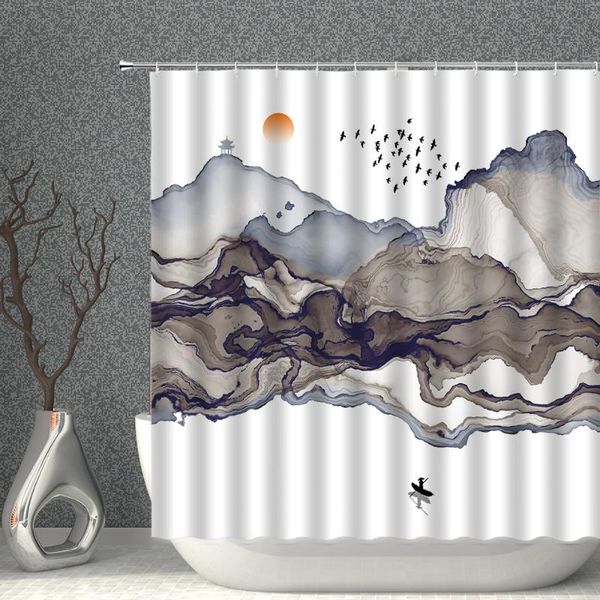shower curtains gradient color curtain landscape simple chinese style black and white bath waterproof fabric bathroom screen set
shower curtains gradient color curtain landscape simple chinese style black and white bath waterproof fabric bathroom screen set