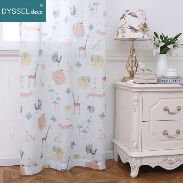 dyssel deco modern natural child room cute cartoon animals printting europe style voile tulle sheer windows curtain for bedroom & drapes
dyssel deco modern natural child room cute cartoon animals printting europe style voile tulle sheer windows curtain for bedroom & drapes