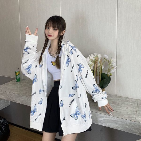 women hoodie summer harajuku butterfly with zipper sweatshirt 2021 spring oversized s outerwear plus size fanshion ins, Black
women hoodie summer harajuku butterfly with zipper sweatshirt 2021 spring oversized s outerwear plus size fanshion ins, Black