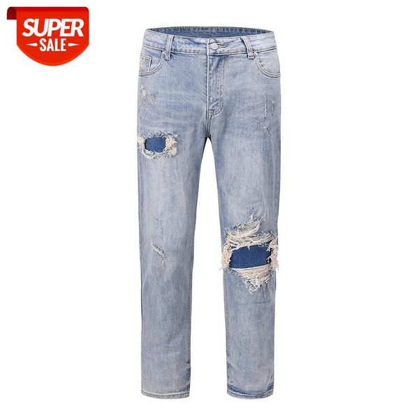 high street washed hole frayed denim trousers mens harajuku retro straight loose jeans hip hop baggy jean pencil pants #029f, Blue
high street washed hole frayed denim trousers mens harajuku retro straight loose jeans hip hop baggy jean pencil pants #029f, Blue