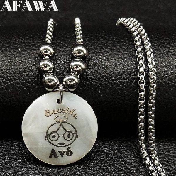 pendant necklaces 2021 fashion avo shell stainless steel statement necklace women bead long silver color jewelery colar masculino n18663
pendant necklaces 2021 fashion avo shell stainless steel statement necklace women bead long silver color jewelery colar masculino n18663
