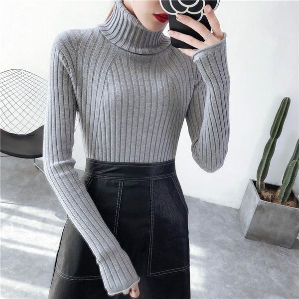 women's sweaters sweater 2021 autumn and winter set of finger high collar pullover slim long sleeve wild, White;black
women's sweaters sweater 2021 autumn and winter set of finger high collar pullover slim long sleeve wild, White;black