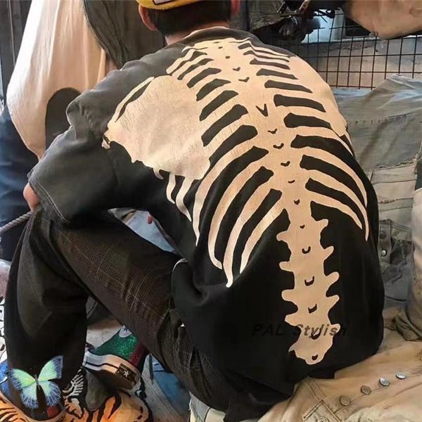 men's t-shirts kapital t shirt heavy fabric patchwork vintage reversible t-shirt skeleton tee, White;black
men's t-shirts kapital t shirt heavy fabric patchwork vintage reversible t-shirt skeleton tee, White;black