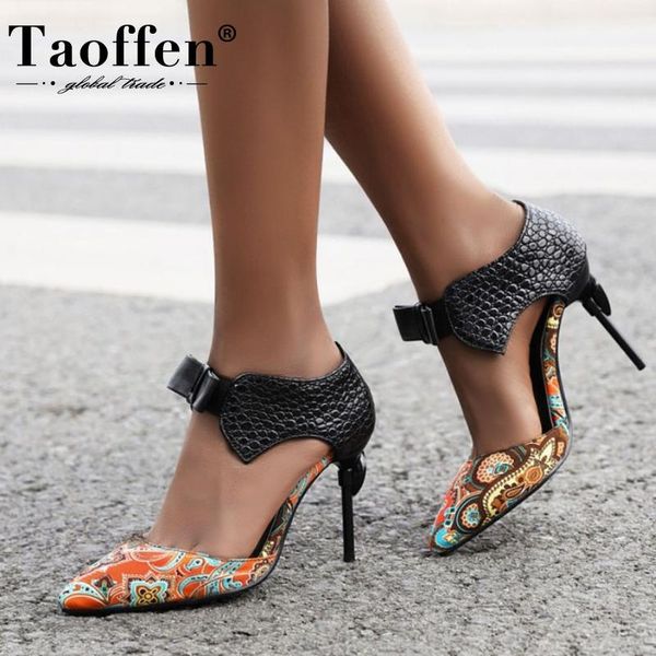 taoffen women thin high heels sandals design bowknot shoes fashion pointed toe casual ladies' footwear size 32-48, Black
taoffen women thin high heels sandals design bowknot shoes fashion pointed toe casual ladies' footwear size 32-48, Black