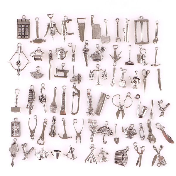 tool charm collection 65pcs mixed tibetan silver hammer wrench saw pliers tape screwdriver construction drill pendants diy craft, Bronze;silver
tool charm collection 65pcs mixed tibetan silver hammer wrench saw pliers tape screwdriver construction drill pendants diy craft, Bronze;silver