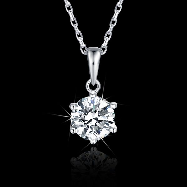 classic 925 silver pendant necklace round excellent 1ct df color moissanite women clavicle chain anniversarry gift
classic 925 silver pendant necklace round excellent 1ct df color moissanite women clavicle chain anniversarry gift
