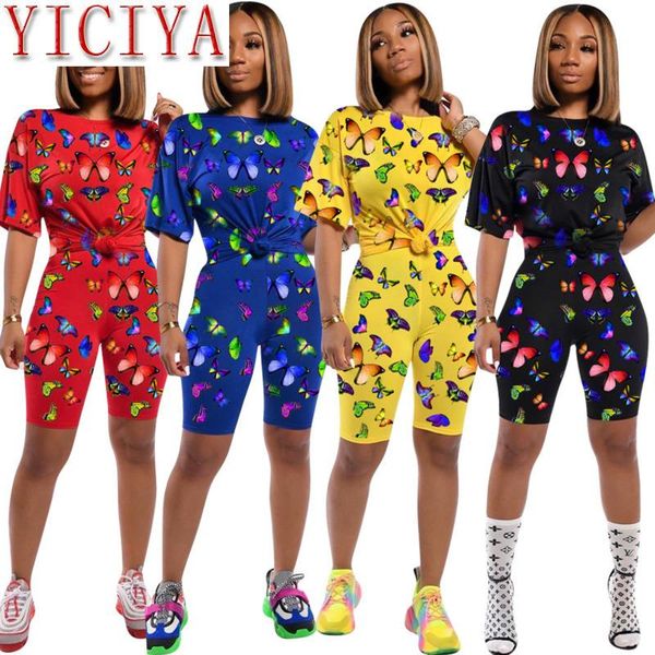 women summer latest butterfly printed 2 piece shorts sets casual outfits t-shirt biker pants two pieces tracksuits dress, White
women summer latest butterfly printed 2 piece shorts sets casual outfits t-shirt biker pants two pieces tracksuits dress, White
