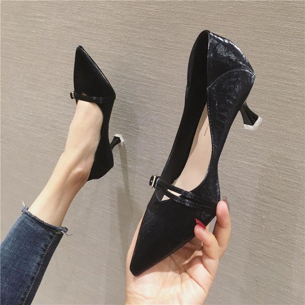 dress shoes women's 2021 pointed singles non-slip hollow thin high heels fashion wild slip-on casual sandals large size, Black
dress shoes women's 2021 pointed singles non-slip hollow thin high heels fashion wild slip-on casual sandals large size, Black
