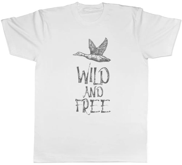 wild and mens t-shirt, White;black