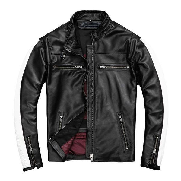 men's leather & faux 2021 black men american motorcycle jacket plus size xxxxl genuine cowhide spring slim fit biker's coat
men's leather & faux 2021 black men american motorcycle jacket plus size xxxxl genuine cowhide spring slim fit biker's coat