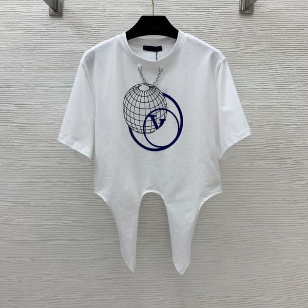 spring/summer 2022 new t shirts classic letter flocking earth print pattern waist knotted strap design short navel show fashion playful shor, White
spring/summer 2022 new t shirts classic letter flocking earth print pattern waist knotted strap design short navel show fashion playful shor, White