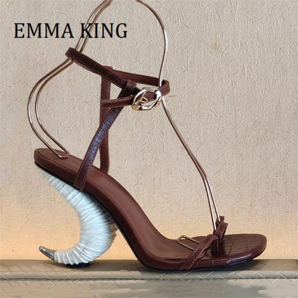 sandals summer women genuine leather strange heel open toe designer ankle strap shoes fashion sandalias mujer 2021, Black
sandals summer women genuine leather strange heel open toe designer ankle strap shoes fashion sandalias mujer 2021, Black