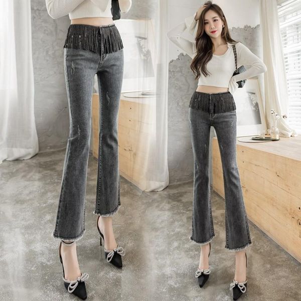 women's jeans stretch plus size women denim flare pants tassels beading skinny women's high waist mom jean femme 2022, Blue
women's jeans stretch plus size women denim flare pants tassels beading skinny women's high waist mom jean femme 2022, Blue