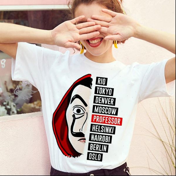 summer women t shirt comfortable womens harajuku la casa de papel printed fashion paper house casual short sleeved, White
summer women t shirt comfortable womens harajuku la casa de papel printed fashion paper house casual short sleeved, White