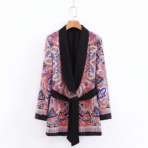 women's printed mid-length blazer spring and autumn casual jacket small suit loose coat feminine 210527, White;black
women's printed mid-length blazer spring and autumn casual jacket small suit loose coat feminine 210527, White;black